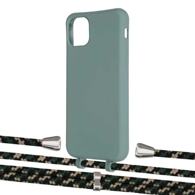 Чохол Upex Alter Eyelets for iPhone 11 Pro Max Basil with Aide Juniper Camouflage and Casquette Silver (UP112334)