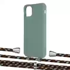 Чехол Upex Alter Eyelets for iPhone 11 Pro Max Basil with Aide Cinnamon Camouflage and Casquette Silver (UP112335)