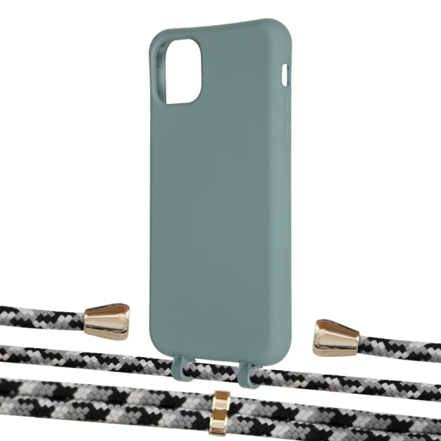 Чехол Upex Alter Eyelets for iPhone 11 Pro Max Basil with Aide Life Road and Casquette Gold (UP112363)