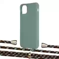 Чехол Upex Alter Eyelets for iPhone 11 Pro Max Basil with Aide Cinnamon Camouflage and Casquette Gold (UP112370)