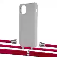 Чехол Upex Alter Eyelets for iPhone 11 Pro Max Anchor with Aide Red and Casquette Silver (UP112449)