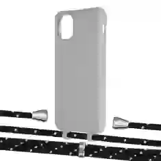 Чохол Upex Alter Eyelets for iPhone 11 Pro Max Anchor with Aide Black Dots and Casquette Silver (UP112467)