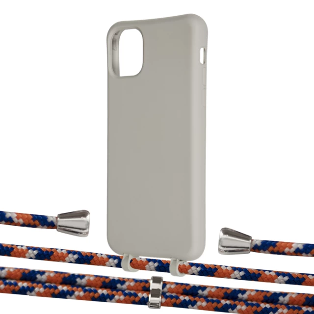 Чехол Upex Alter Eyelets for iPhone 11 Pro Max Anchor with Aide Orange Azure and Casquette Silver (UP112472)