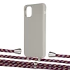 Чехол Upex Alter Eyelets for iPhone 11 Pro Max Anchor with Aide Burgundy Camouflage and Casquette Silver (UP112473)