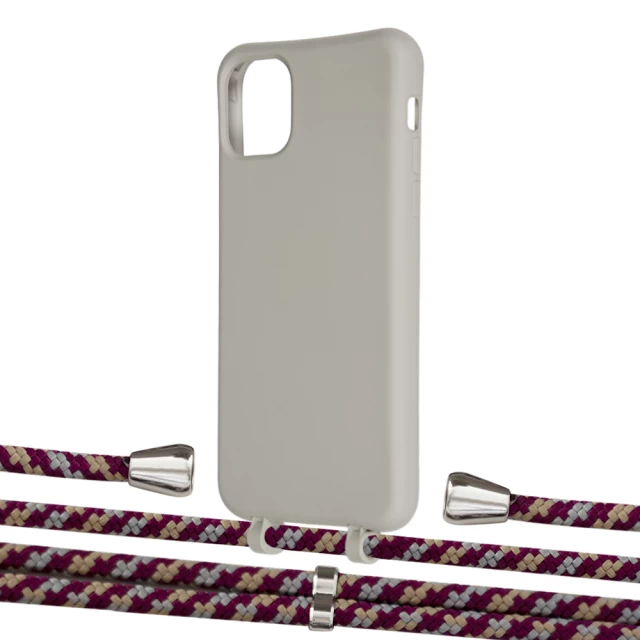 Чохол Upex Alter Eyelets for iPhone 11 Pro Max Anchor with Aide Burgundy Camouflage and Casquette Silver (UP112473)