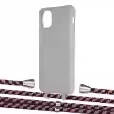 Чохол Upex Alter Eyelets for iPhone 11 Pro Max Anchor with Aide Burgundy Camouflage and Casquette Silver (UP112473)