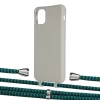 Чехол Upex Alter Eyelets for iPhone 11 Pro Max Anchor with Aide Emeraude and Casquette Silver (UP112482)