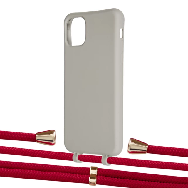 Чехол Upex Alter Eyelets for iPhone 11 Pro Max Anchor with Aide Red and Casquette Gold (UP112484)