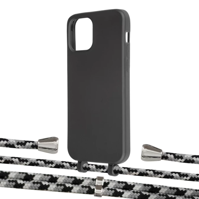 Чехол Upex Alter Eyelets for iPhone 12 | 12 Pro Onyx with Aide Life Road and Casquette Silver (UP112608)