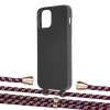 Чехол Upex Alter Eyelets for iPhone 12 | 12 Pro Onyx with Aide Burgundy Camouflage and Casquette Gold (UP112648)