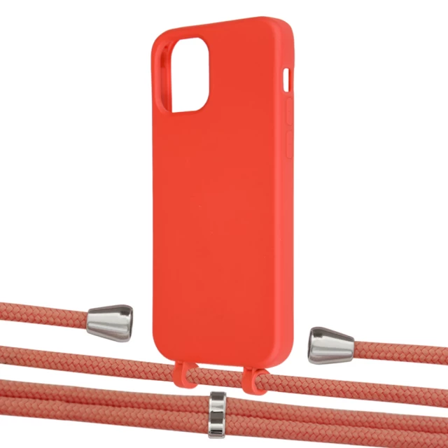 Чехол Upex Alter Eyelets for iPhone 12 | 12 Pro Red with Aide Cantaloupe and Casquette Silver (UP112734)