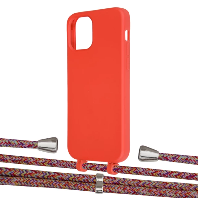 Чохол Upex Alter Eyelets for iPhone 12 | 12 Pro Red with Aide Melanger and Casquette Silver (UP112758)