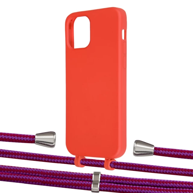 Чохол Upex Alter Eyelets for iPhone 12 | 12 Pro Red with Aide Rouge Cramoisi and Casquette Silver (UP112761)