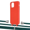 Чохол Upex Alter Eyelets for iPhone 12 | 12 Pro Red with Aide Emeraude and Casquette Silver (UP112762)