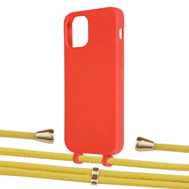 Чехол Upex Alter Eyelets for iPhone 12 | 12 Pro Red with Aide Corn and Casquette Gold (UP112766)