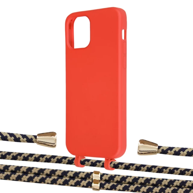 Чехол Upex Alter Eyelets for iPhone 12 | 12 Pro Red with Aide Copper and Casquette Gold (UP112781)