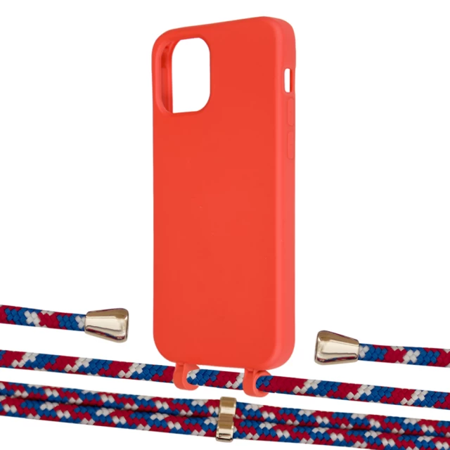 Чехол Upex Alter Eyelets for iPhone 12 | 12 Pro Red with Aide Police and Casquette Gold (UP112785)
