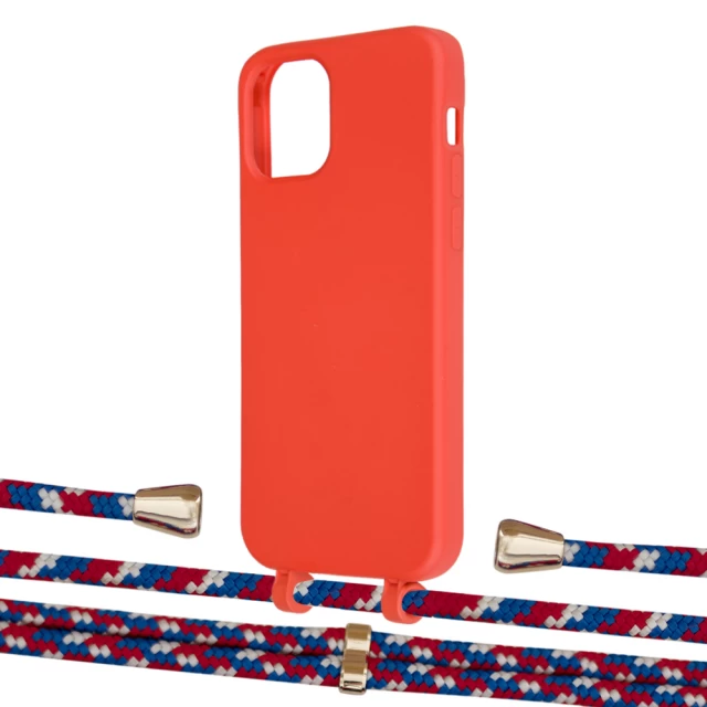 Чохол Upex Alter Eyelets for iPhone 12 | 12 Pro Red with Aide Police and Casquette Gold (UP112785)