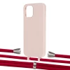 Чохол Upex Alter Eyelets for iPhone 12 | 12 Pro Crepe with Aide Red and Casquette Silver (UP112869)