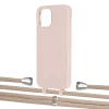 Чехол Upex Alter Eyelets for iPhone 12 | 12 Pro Crepe with Aide Peony Pink and Casquette Silver (UP112883)