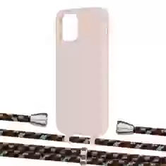 Чохол Upex Alter Eyelets for iPhone 12 | 12 Pro Crepe with Aide Cinnamon Camouflage and Casquette Silver (UP112895)