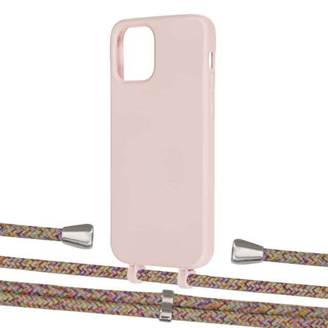 Чехол Upex Alter Eyelets for iPhone 12 | 12 Pro Crepe with Aide Confondre and Casquette Silver (UP112899)