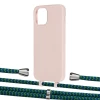 Чохол Upex Alter Eyelets for iPhone 12 | 12 Pro Crepe with Aide Emeraude and Casquette Silver (UP112902)