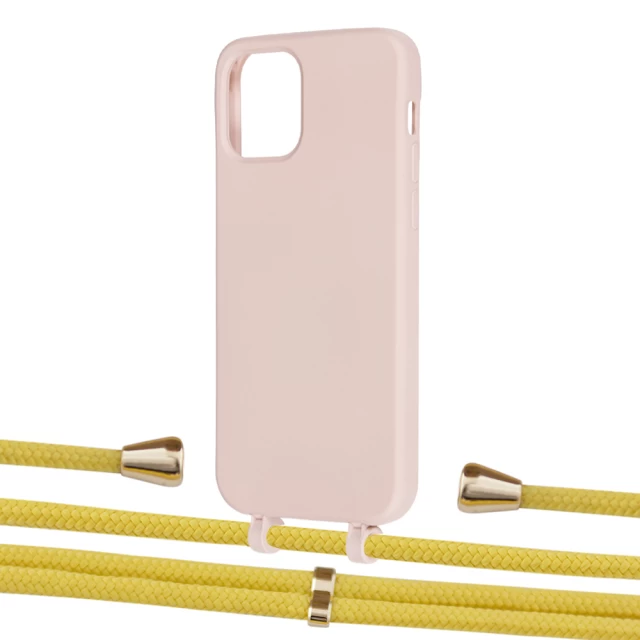 Чехол Upex Alter Eyelets for iPhone 12 | 12 Pro Crepe with Aide Corn and Casquette Gold (UP112906)