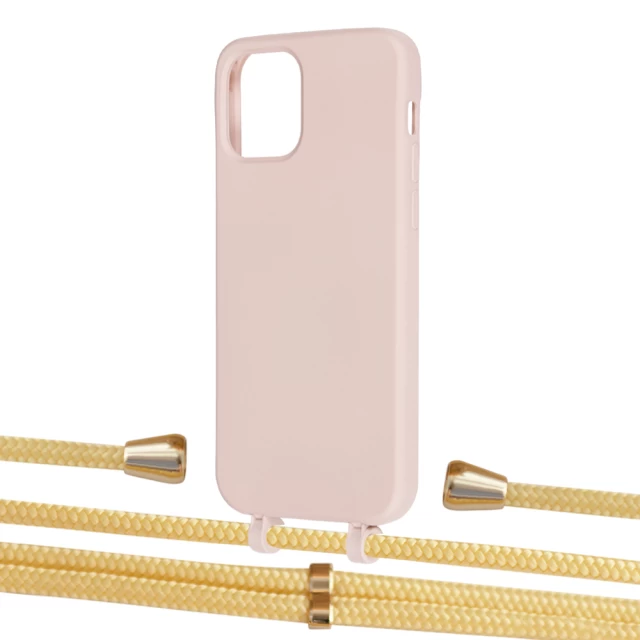 Чехол Upex Alter Eyelets for iPhone 12 | 12 Pro Crepe with Aide Banana and Casquette Gold (UP112920)