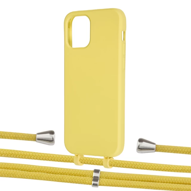 Чохол Upex Alter Eyelets for iPhone 12 | 12 Pro Daffodil with Aide Corn and Casquette Silver (UP113011)
