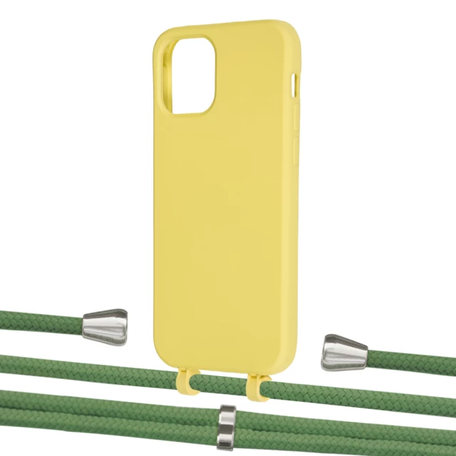 Чохол Upex Alter Eyelets for iPhone 12 | 12 Pro Daffodil with Aide Mint and Casquette Silver (UP113017)