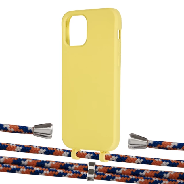 Чохол Upex Alter Eyelets for iPhone 12 | 12 Pro Daffodil with Aide Orange Azure and Casquette Silver (UP113032)