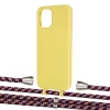 Чохол Upex Alter Eyelets for iPhone 12 | 12 Pro Daffodil with Aide Burgundy Camouflage and Casquette Silver (UP113033)
