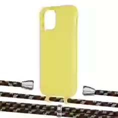 Чехол Upex Alter Eyelets for iPhone 12 | 12 Pro Daffodil with Aide Cinnamon Camouflage and Casquette Silver (UP113035)