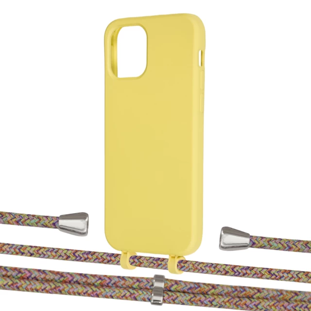 Чехол Upex Alter Eyelets for iPhone 12 | 12 Pro Daffodil with Aide Confondre and Casquette Silver (UP113039)