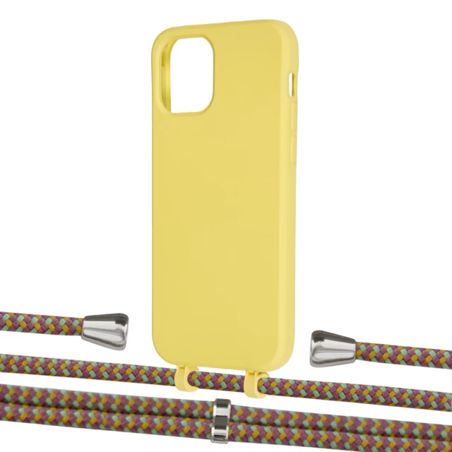 Чохол Upex Alter Eyelets for iPhone 12 | 12 Pro Daffodil with Aide Couleur Vintage and Casquette Silver (UP113040)