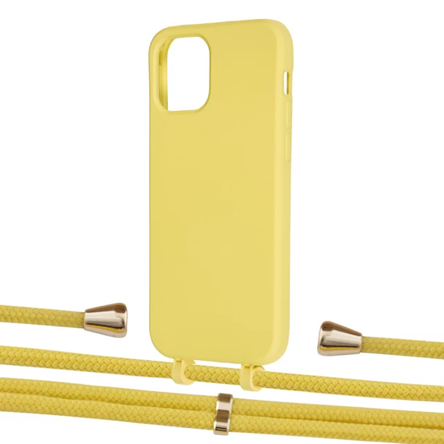 Чохол Upex Alter Eyelets for iPhone 12 | 12 Pro Daffodil with Aide Corn and Casquette Gold (UP113046)