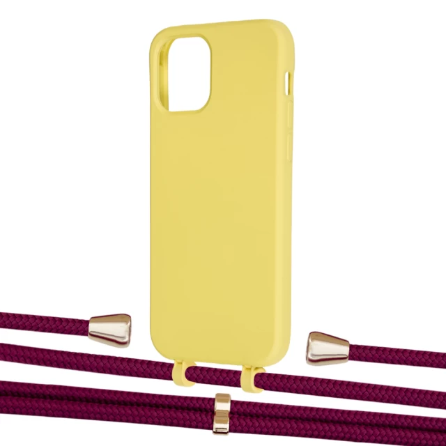 Чехол Upex Alter Eyelets for iPhone 12 | 12 Pro Daffodil with Aide Byzantine and Casquette Gold (UP113047)