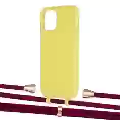 Чохол Upex Alter Eyelets for iPhone 12 | 12 Pro Daffodil with Aide Byzantine and Casquette Gold (UP113047)