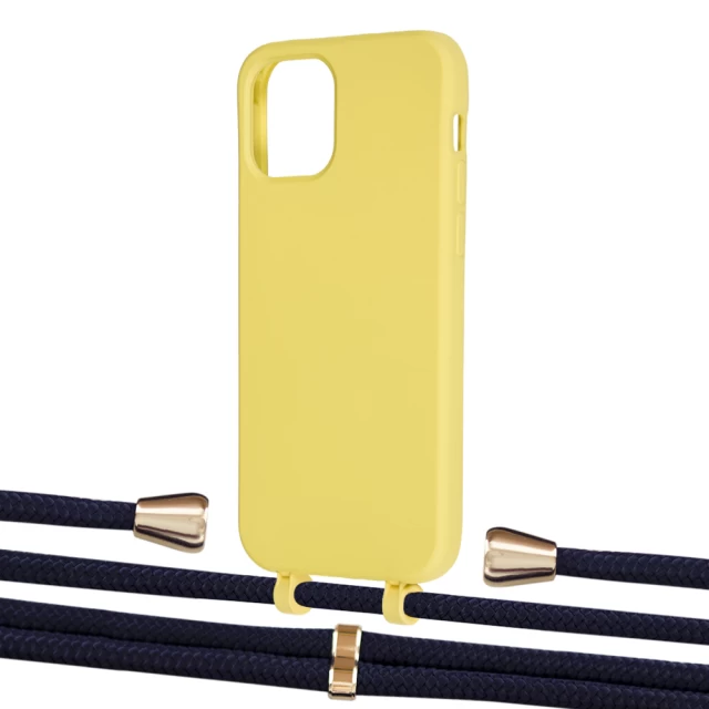 Чехол Upex Alter Eyelets for iPhone 12 | 12 Pro Daffodil with Aide Deep Violet and Casquette Gold (UP113050)