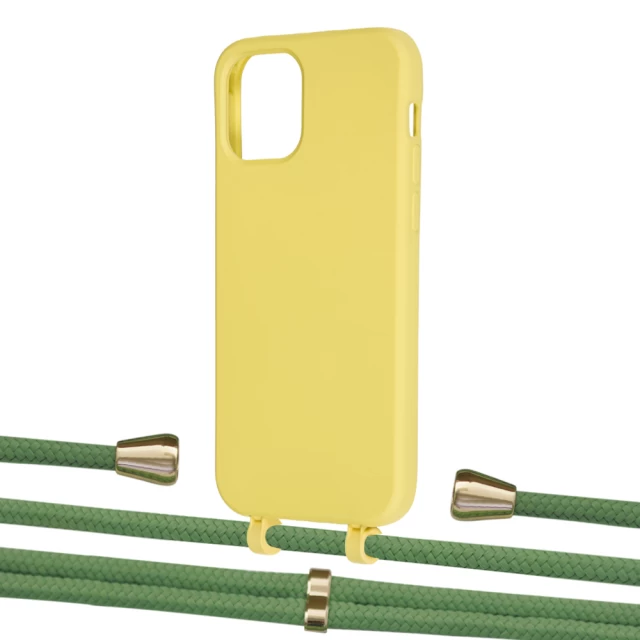 Чохол Upex Alter Eyelets for iPhone 12 | 12 Pro Daffodil with Aide Mint and Casquette Gold (UP113052)