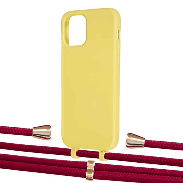 Чехол Upex Alter Eyelets for iPhone 12 | 12 Pro Daffodil with Aide Chili Pepper and Casquette Gold (UP113055)