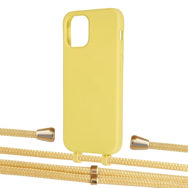 Чохол Upex Alter Eyelets for iPhone 12 | 12 Pro Daffodil with Aide Banana and Casquette Gold (UP113060)