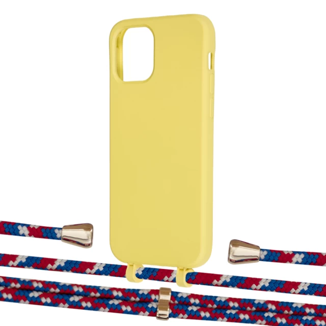 Чохол Upex Alter Eyelets for iPhone 12 | 12 Pro Daffodil with Aide Police and Casquette Gold (UP113065)