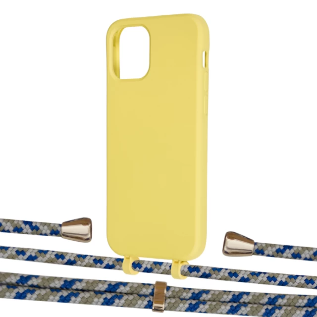 Чохол Upex Alter Eyelets for iPhone 12 | 12 Pro Daffodil with Aide Steel Camouflage and Casquette Gold (UP113071)