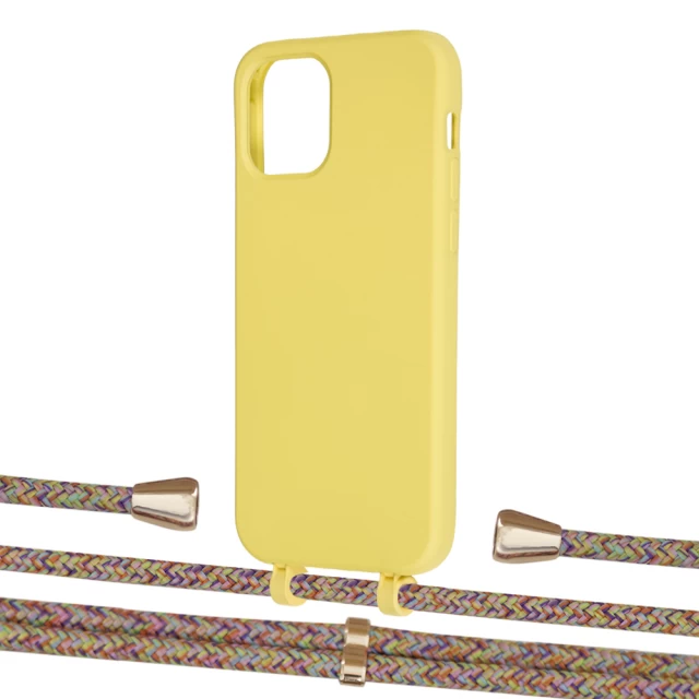 Чехол Upex Alter Eyelets for iPhone 12 | 12 Pro Daffodil with Aide Confondre and Casquette Gold (UP113074)