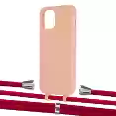 Чехол Upex Alter Eyelets for iPhone 12 | 12 Pro Tangerine with Aide Red and Casquette Silver (UP113149)