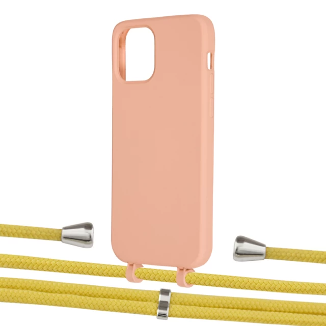 Чехол Upex Alter Eyelets for iPhone 12 | 12 Pro Tangerine with Aide Corn and Casquette Silver (UP113151)