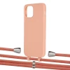 Чохол Upex Alter Eyelets for iPhone 12 | 12 Pro Tangerine with Aide Cantaloupe and Casquette Silver (UP113154)