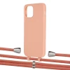 Чехол Upex Alter Eyelets for iPhone 12 | 12 Pro Tangerine with Aide Cantaloupe and Casquette Silver (UP113154)